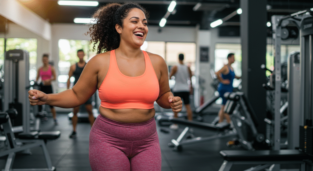 mulher motivada para treinar