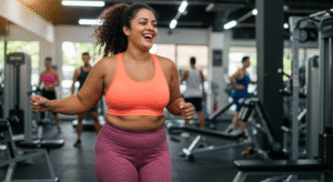 mulher motivada para treinar